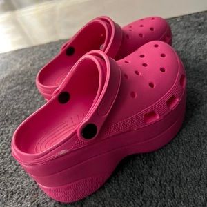 platform crocs